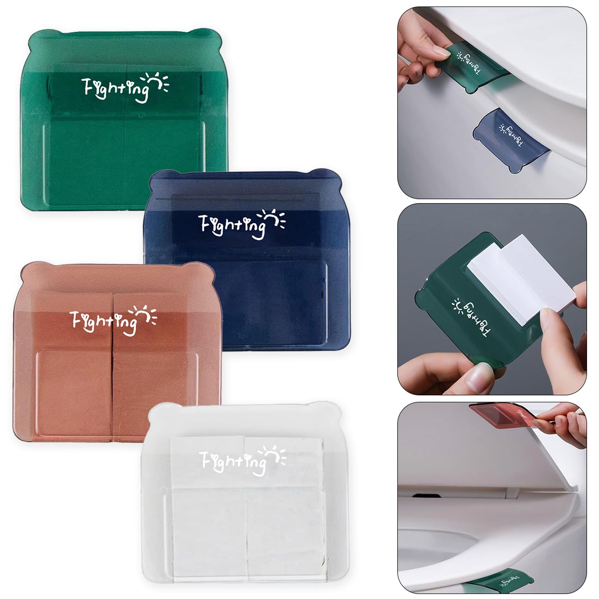 HASTHIP 8PCS Lid Lifter Toilet Seat Handle, Toilet Seat Lifter, Avoid Touching The Toilet Lid Lifting Handle, Fashionable and Practical Toilet Seat Lifter Bathroom Accessories