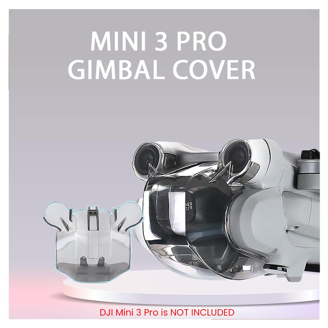 ZORBES Gimbal Cover Lens Protector Case for DJI Mini 3 Pro, DJI Mini 3 Pro Lens Protector Hood Clear Cover Transparent Gimbal Protector Dustproof Cap for DJI Mini 3 Pro Lens DJI Mini 3 Pro Drone Accessories