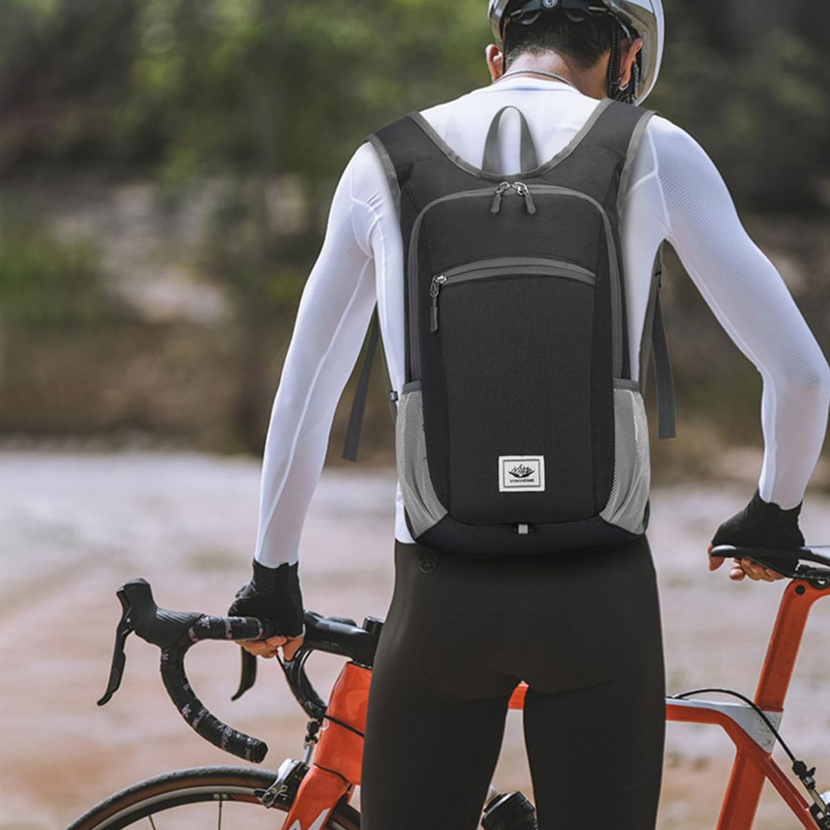 Optifit Backpack for Men Women Students, Waterproof Lightweight Foldable School Bag, Foldable College Bag for Travel Hiking, Camping, Trekking