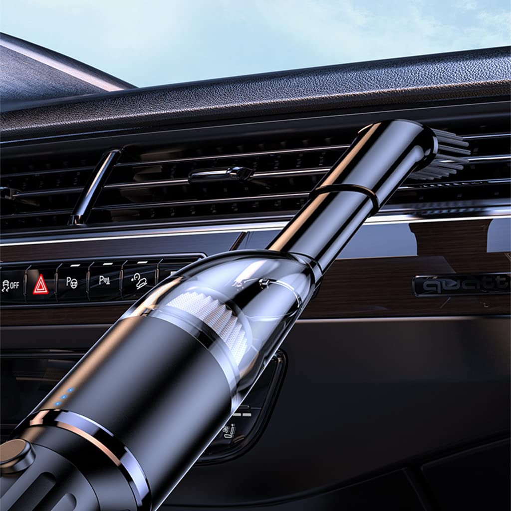ZORBES Car Vacuum Cleaner Wireless USB Portable Vacuum Cleaner for Car, Vaccum Cleaner Handheld Vacuum Cleaner with 2 Nozzles, Strong Suction 9000PA Rechargeable Cordless Vacuum Cleaner for Car