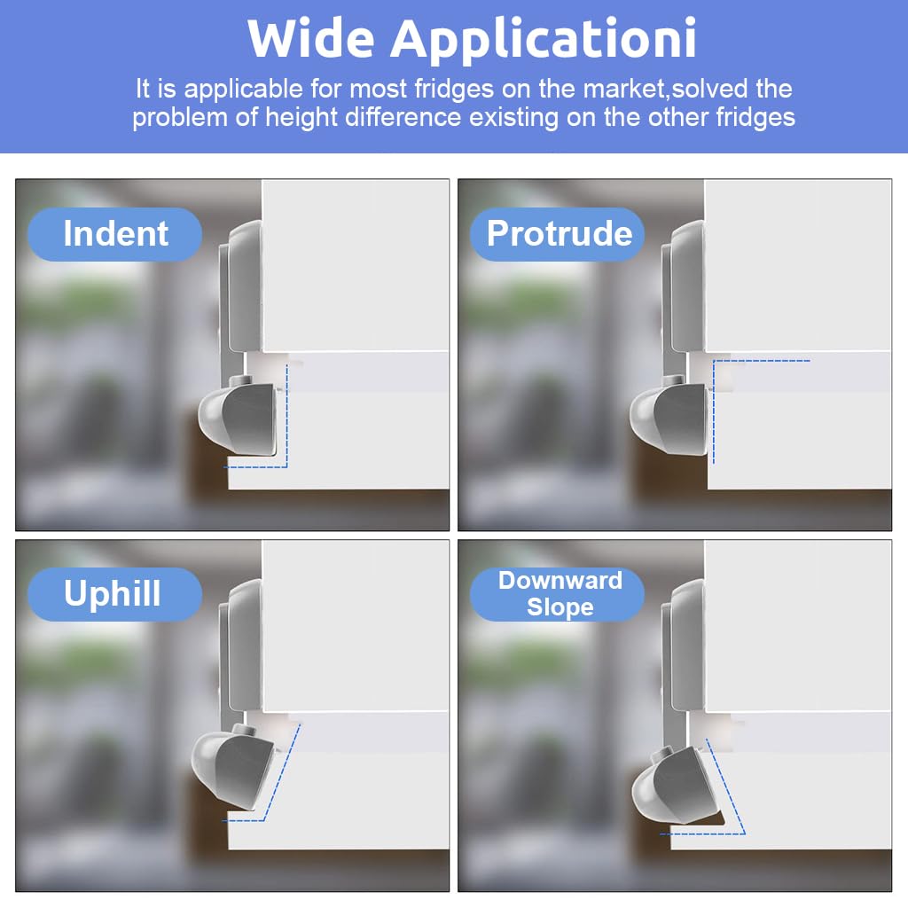 SNOWIE SOFT Fridge Locks Child Proof Baby Proofing Products Easy Cabinet Door Lock Baby Safety Products Refrigerator Single Door Self-Adhesive Fridge Lock Kitchen Accessories Items