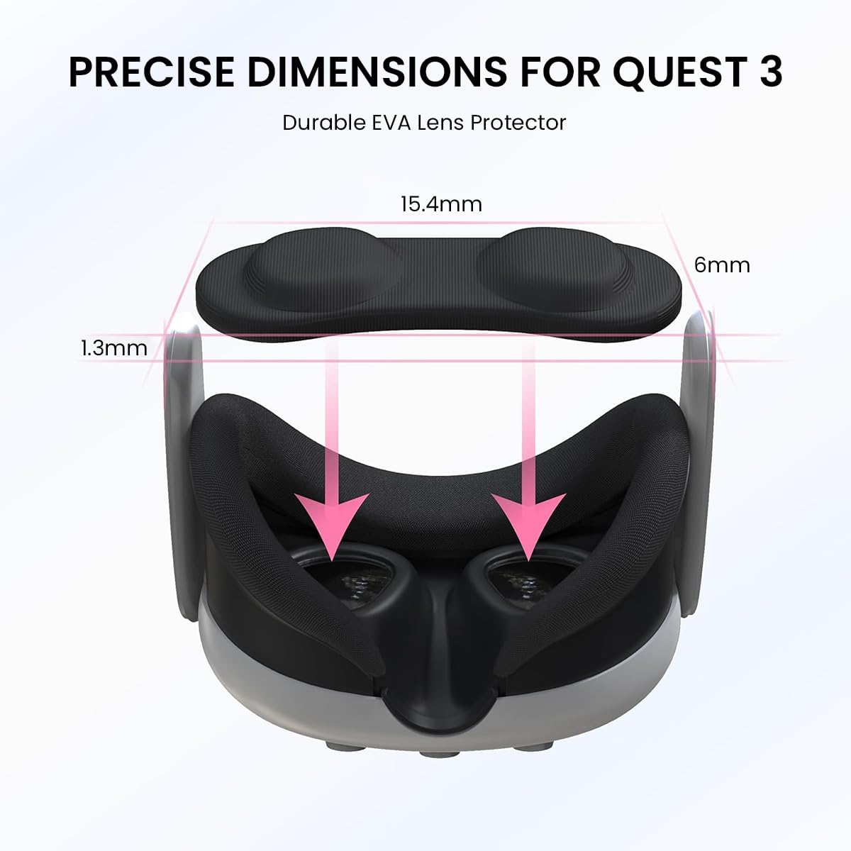 Verilux VR Lens Protect Cover for Valve Index/Quest 3 / Quest 2 / Quest, VR Headset Lens Protector VR Lens Liner VR Lens Cover, Anti Scratch Dustproof Internal Lens Cover, Washable Protective Sleeve