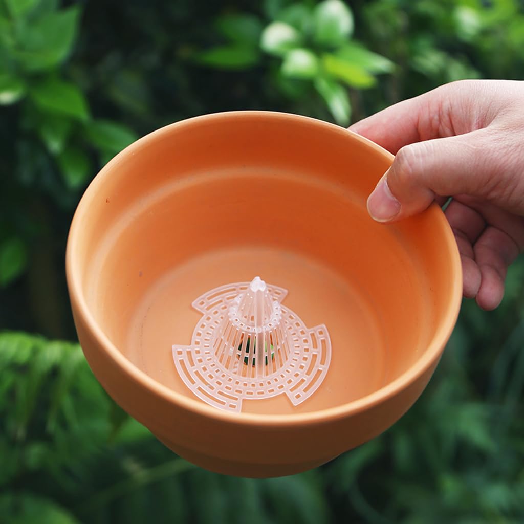 HASTHIP Flower Pot Hole Mesh - 10Pcs Plant Aeration Cone - Soil Air Diffuser Cone for Flower Plant - 7.4cm bonsai pots Drain Hole Cone - Prevent Waterlogging for Bonsai Pot & Succulent Planters