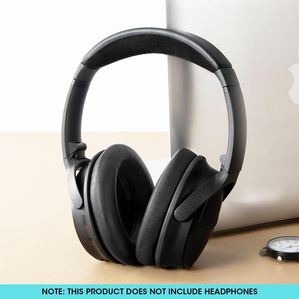 ZORBES 1 Pair Earpads Compatible with Anker Soundcores Life Q10, Left & Right Earpads Replacement Cushion Pads Noise Reduction PU Soft Earpads Replacement Earpads for Soundcores Life Q10