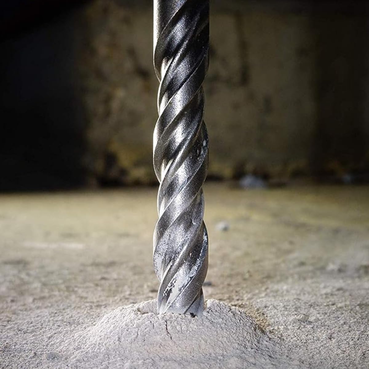 Serplex 4Pcs Long Impact Power Drill Bit 35cm Alloy Twist Drill Bit Set Concrete Masonry SDS Plus Shank Drill Bit Set Rotary Hammer Drill Bits for Brick, Stone, Concrete