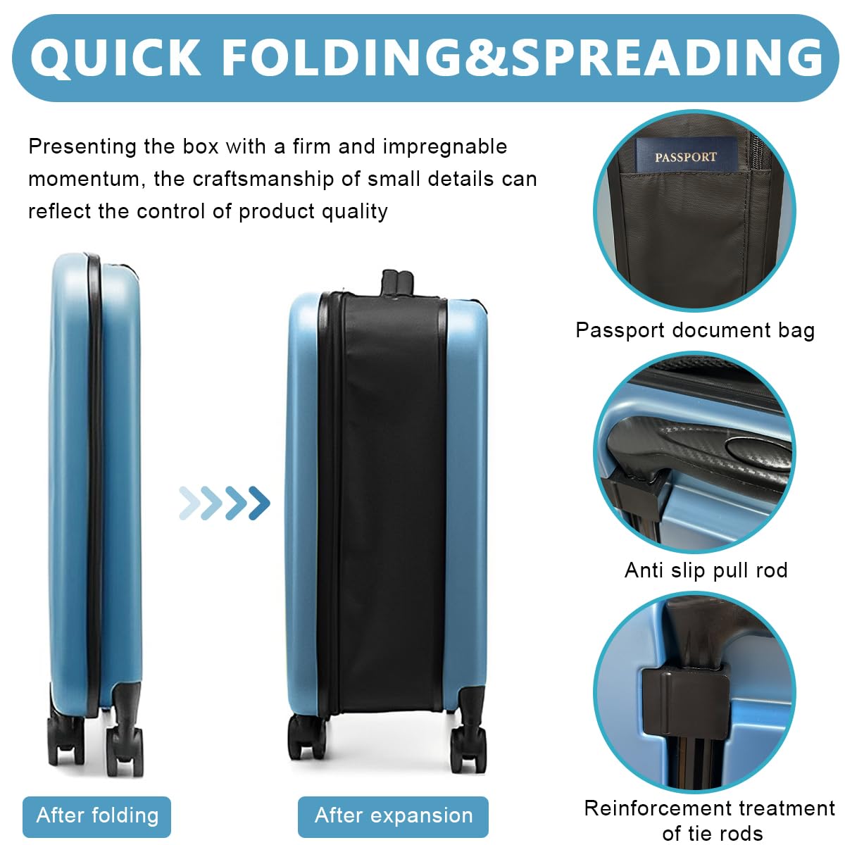 PALAY Luggage Bags for Travel 55 cms Travel Bags for Luggage Trolley with Password Lock Hard Case Travel Luggage Design Expandable Travel Suitcase for Men