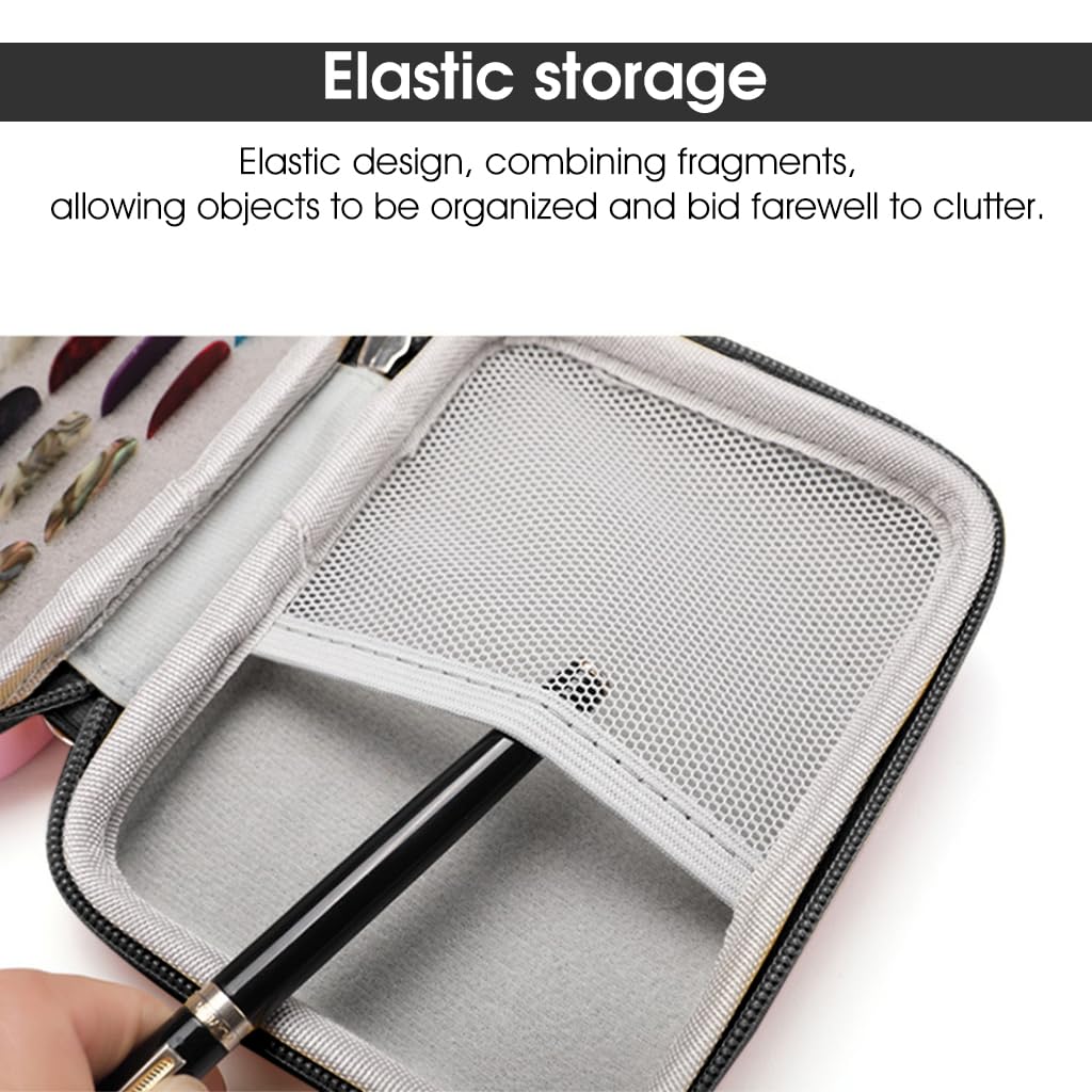 PATPAT Guitar Pick Holder Case Compatible for Fender, ChromaCast, D'Addario, JIM DUNLOP, Bolopick, Guitar Accessory Storage Pouch