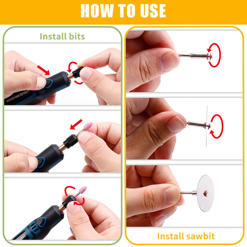 Serplex Electric Engraving Pen Kit with 44 Bits Cordless USB Engraving Pen Engraving Machine Engraving Pen Kit Includes Pattern Templets DIY Engraving Pen for Wood, Stone, Metal, Jewelry, Ceramics