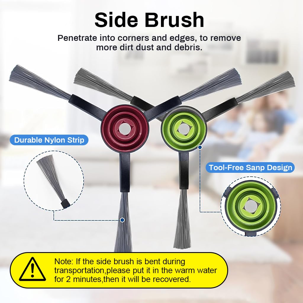 Verilux Filter Brush Mop Cloth Set for Ecovacs Deebot Ozmo 920 950 T5 N5 N8 T5 Max, T5 Power Vacuum Deebot N8 Replacement Accessories for Deebot