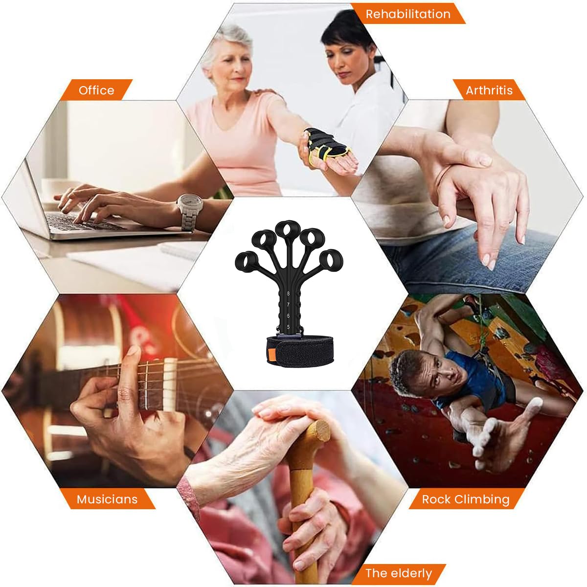 Proberos finger strengthener, grip strength trainer, hand grip strengthener