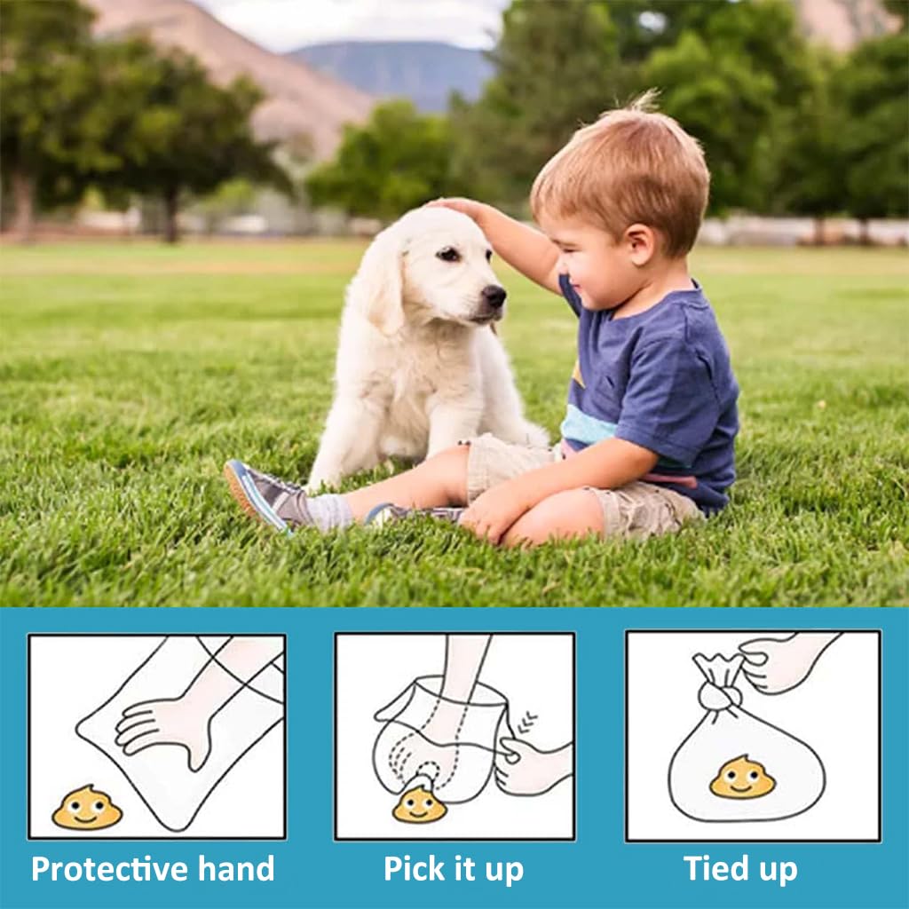 Qpets 120pcs Dog Poop Bag Biodegradable Dog Poop Bag Large Dog Poop Bag Leakproof Waste Bag Plastic Bag for Dog Walking Dog Supplies