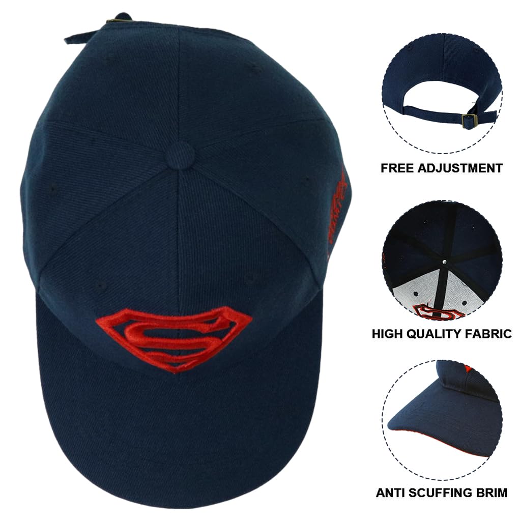 SNOWIE SOFT Sun Cap Baseball Cap Sport Baseball Cap Rugby Sport Mens Cap Adjustable Size Unisex Outdoor Sun Cap Fashion Embroidery Sun Cap for Sport, Jogging, Camping, Hiking(Navy)