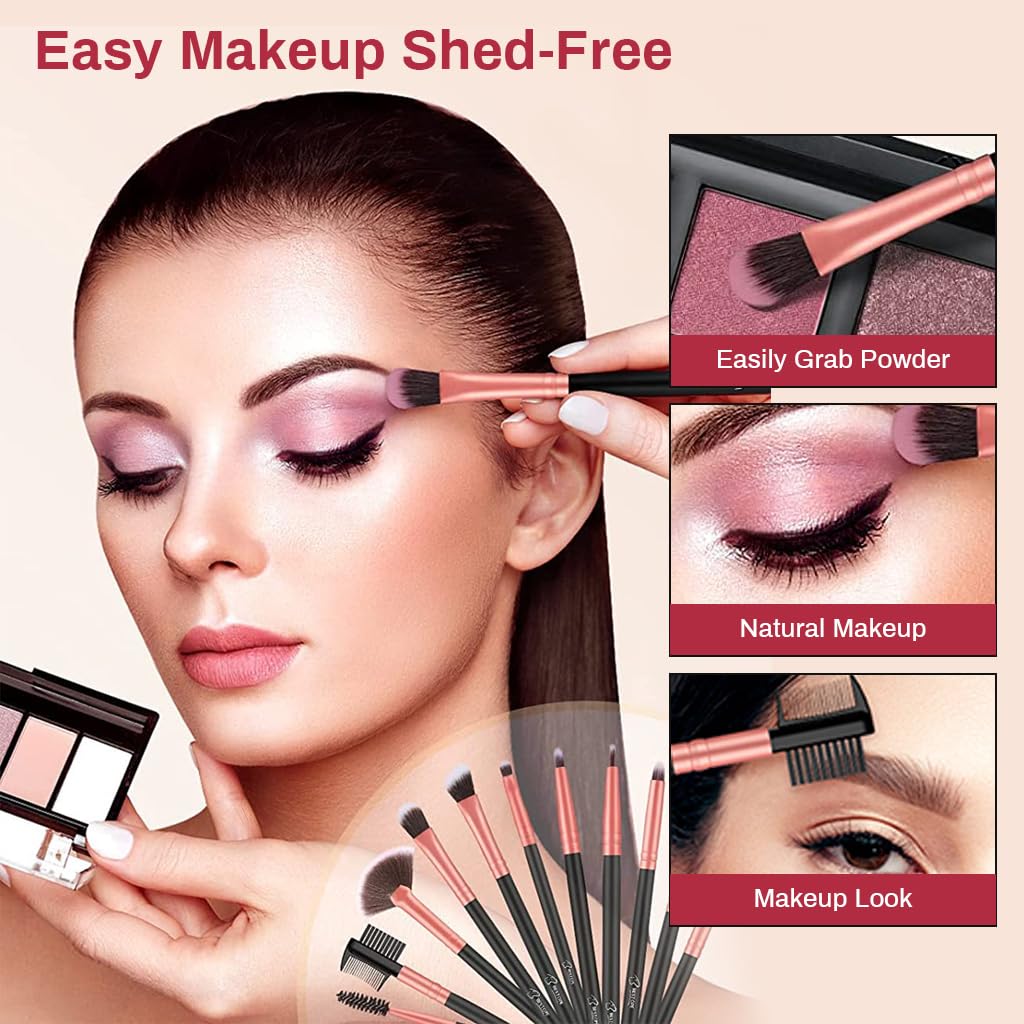 MAYCREATE Makeup Brush Set 22pcs Premium Synthetic for Foundation Powder/Concealers/Eye shadows/Blusher/Highlighter/Contour/Nose Contour/Shading/Lipstick Makeup Brushes for Beginners