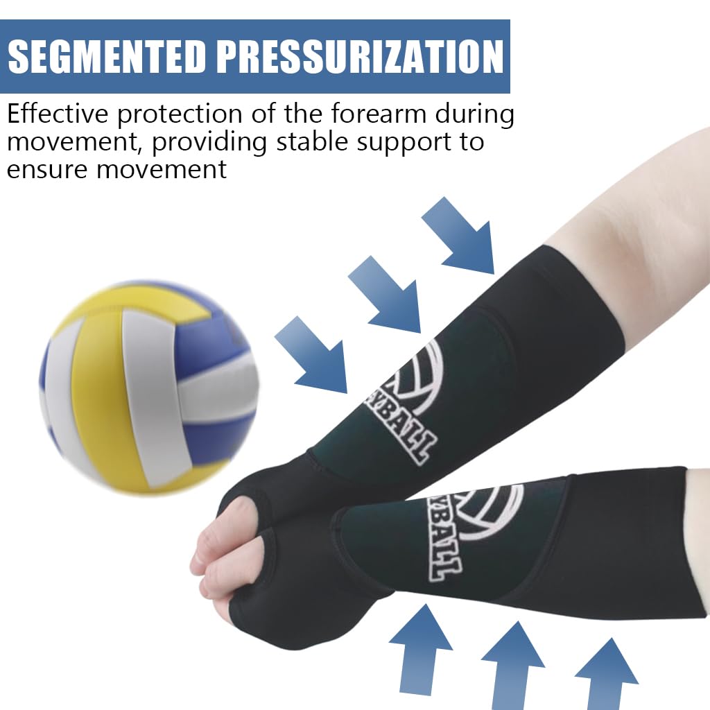 Proberos Forearm Sleeve Volleyball Gear Compression Arm Sleeve Moisture-wicking Arm Sleeves Wrist Support Arm Wrap Sleeve for Volleyball Training, Basketball Match