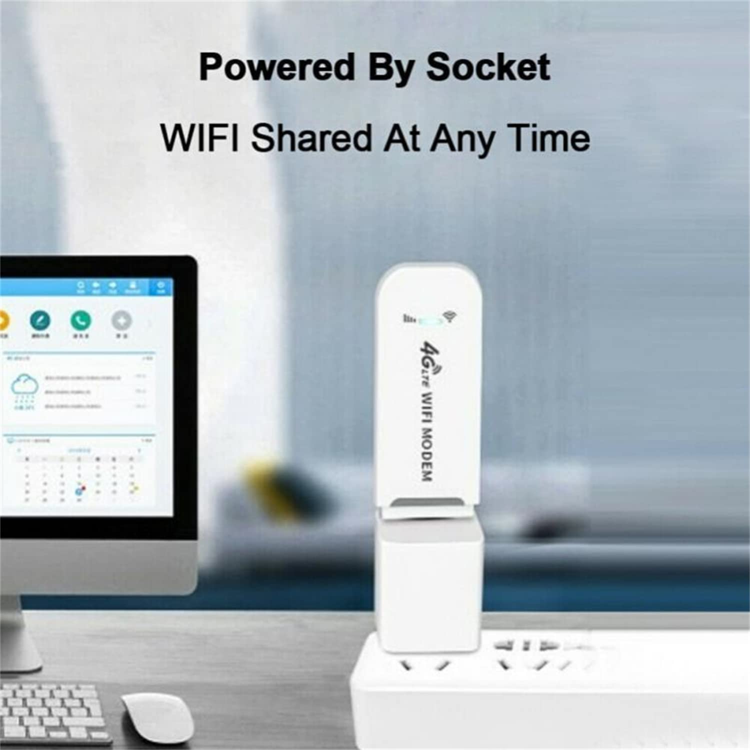 ZORBES 4G LTE USB Wireless Portable Router with up to 150Mbps Data Speed,Play Data Card&Plug