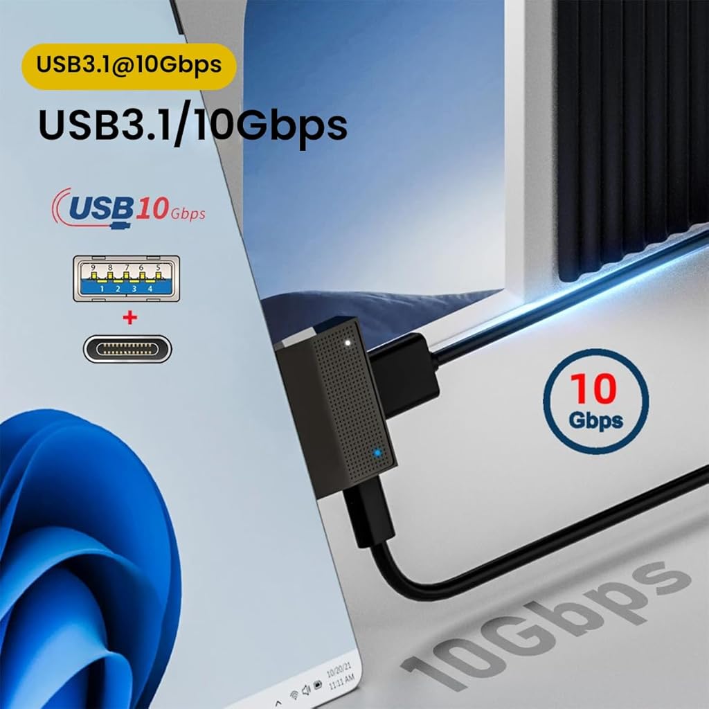 ZORBES Surface Connect to USB-C Adapter 2 in 1 Mini USB A/C Adapter for Surface Lines Laptop Support Data Transfer 15V Universal Charge Adapter for Surface Pro9 Pro8 Pro7 Pro6 Pro X Go