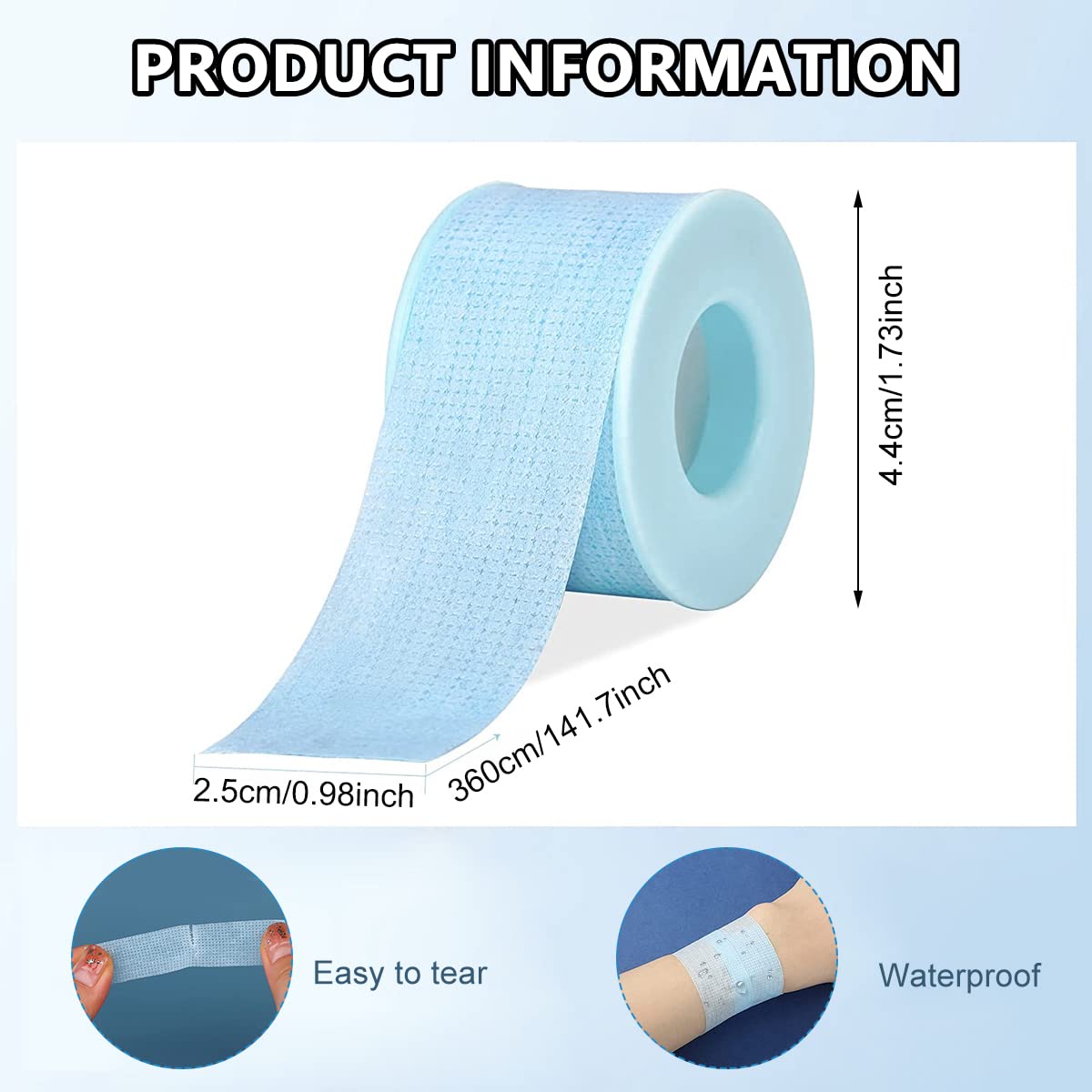 HANNEA 1 Roll Anti-Snoring Tape, Cuttable Snore Stopper Strips for Sleeping Snoring Reduction Mouth Tape for Better Nose Breathing Sleep Aids Strips
