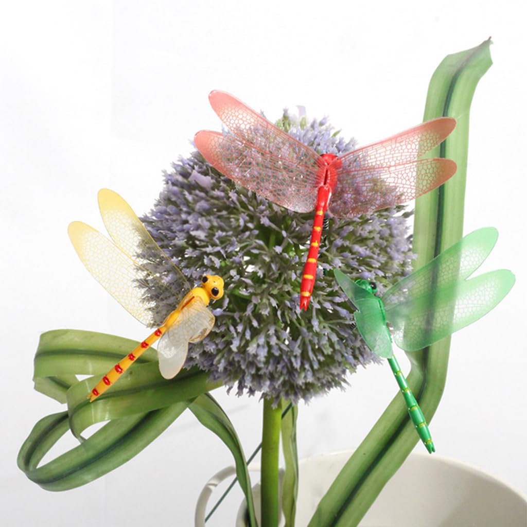 HASTHIP 20Pcs Butterfly Stakes, 10in 3D Colorful Flying Butterfly