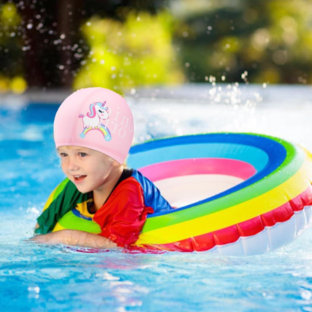 Proberos 1 Pieces Kids Swimming Caps for Kids, Toddler, Children, Boys and Girls,