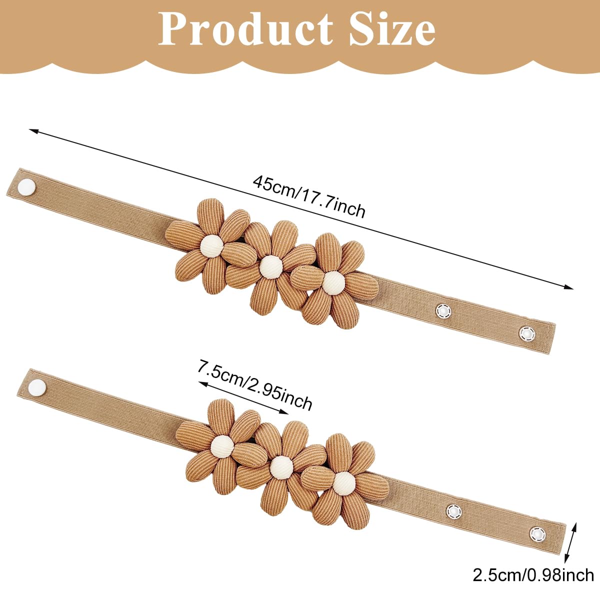 HASTHIP 2pcs Curtain Ties Flower Curtain Buckles, Japanese Curtain Ties, Cute Flower Curtain Ties Decorative Rope