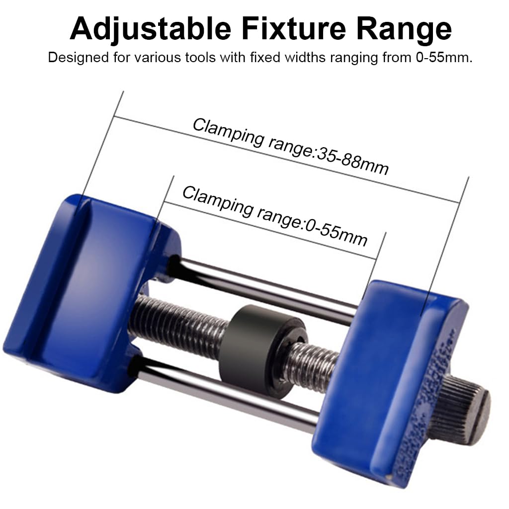 Serplex Precision Honing Guide Sharpening Jig Heavy Duty Honing Guide Jig for Wood Work Adjustable Clamping Range 0-55mm Honing Guide for Chisel Planer
