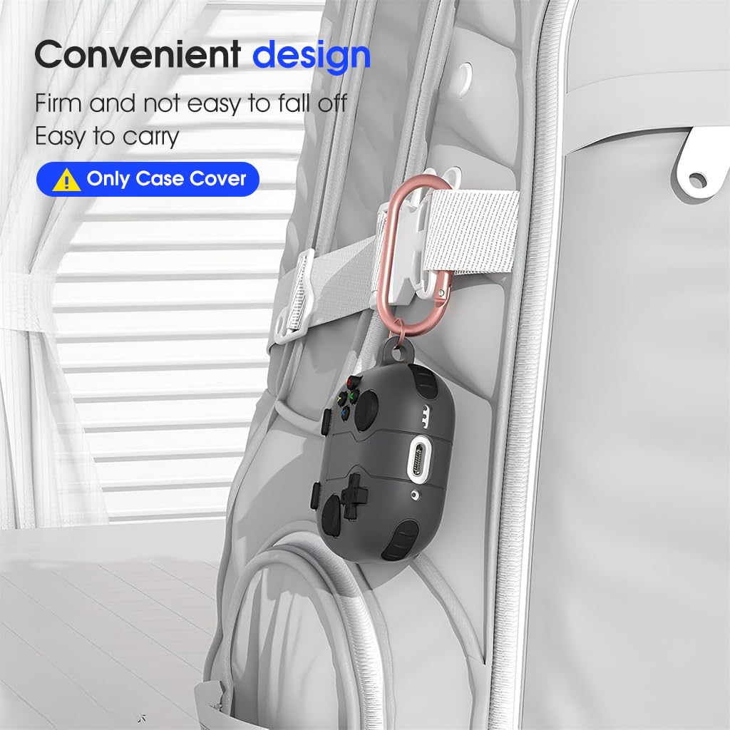 ZORBES Earbuds Case Cover for AirPods 4 Protective Anti-Scratch Silicone Skin Cover with Carabiner Fashion Retro Gaming Machine Earbuds Case Cover for AirPods 4