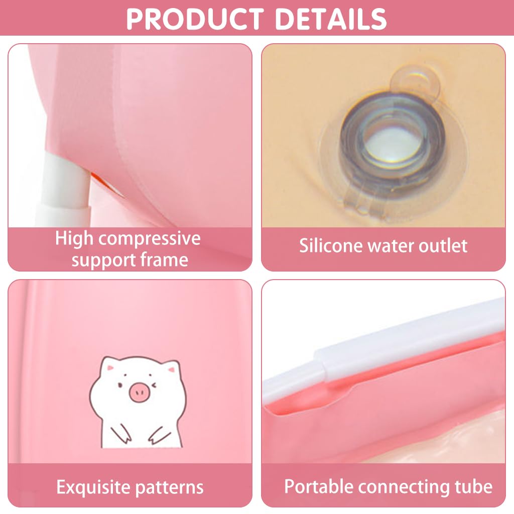 HANNEA Bath Tub Bathroom Foldable Bath Tub Ice Bath Tub for Cold Water Therapy PVC Leakproof Warm Sitting Bath Bucket Bar Bath Tub Foldable Bath Tub for Adult and Kids