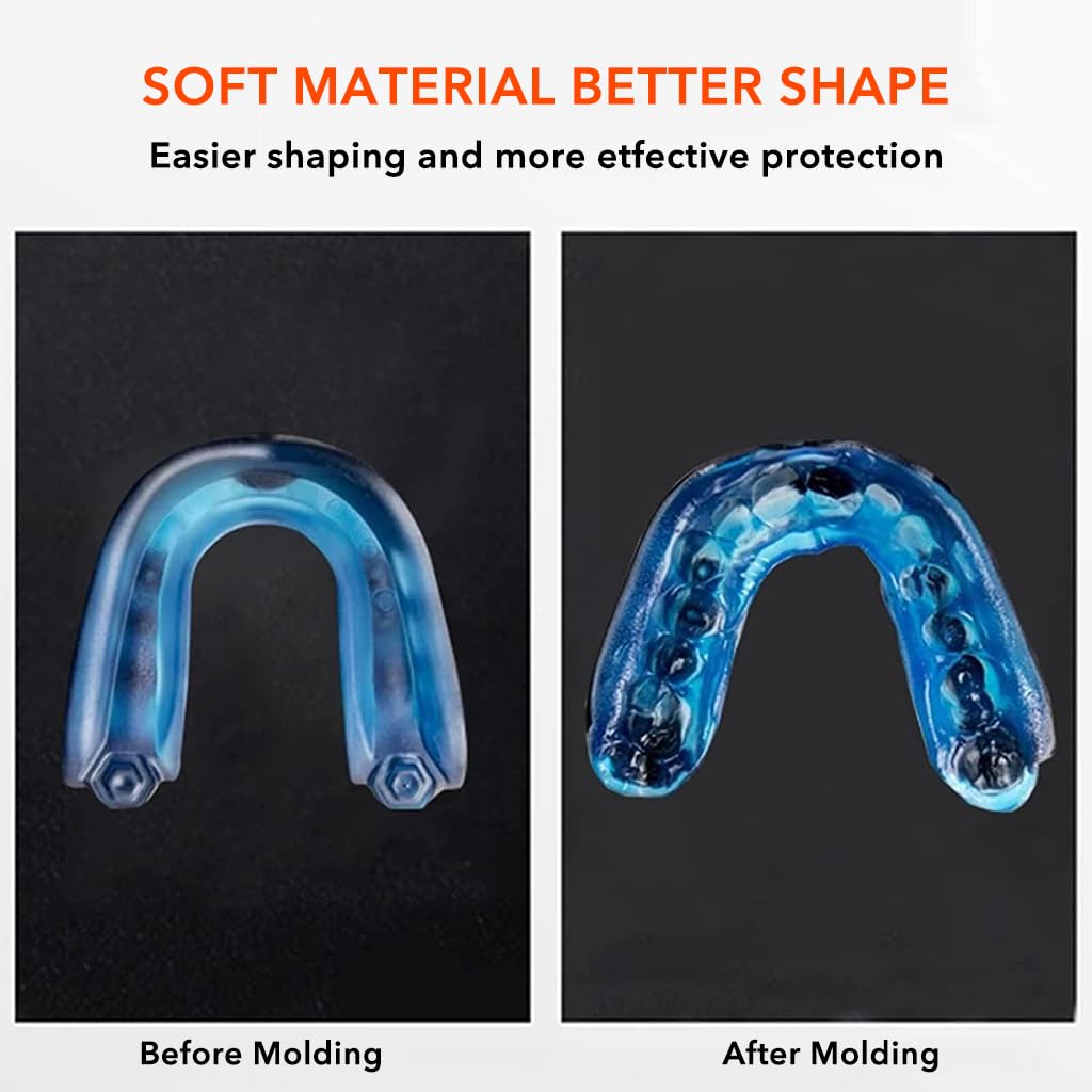 Optifit Mouth Guard for Boxing for Adult Teen Use, High-density EVA Moulded Sports Mouth Guard for Football, Lacrosse, Basketball, All Sports, Gel Teeth Guard, One Size for All