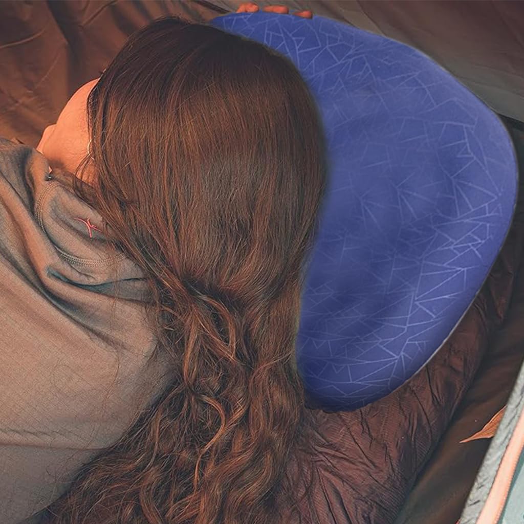 PALAY Inflatable Camping Travel Pillow Ultralight Inflating Pillows Lightweight Portable Backpacking Air Pillow for Airplanes with Neck & Lumbar Support
