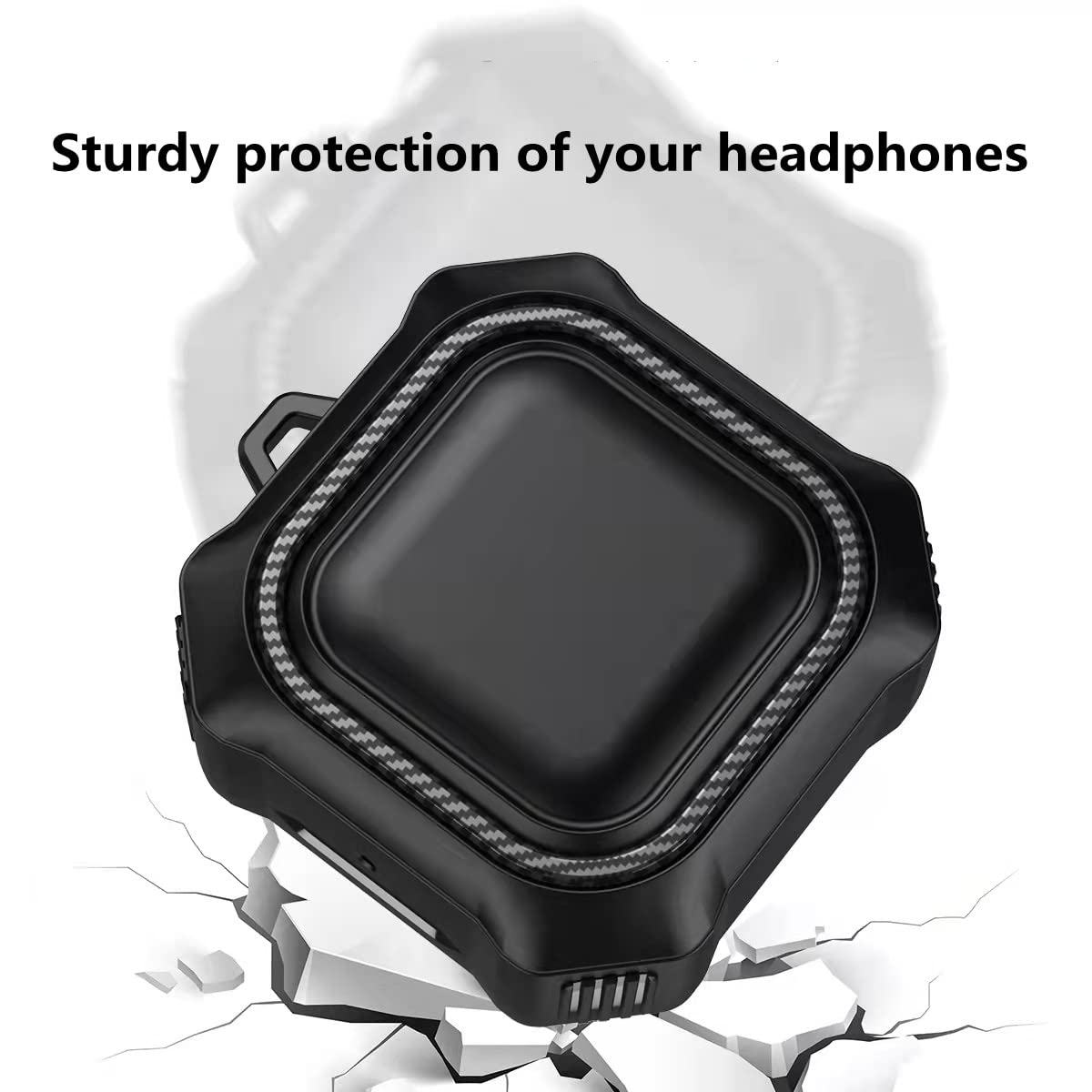 ZORBES Rugged Cover Case for Samsung Galaxy Buds Pro(2021), Galaxy Buds 2, Galaxy Buds Live (2020)--Oil-Resistant, Abrasion-Resistant, Shock-Resistant(Without Earbud, Separate Pieces Design)