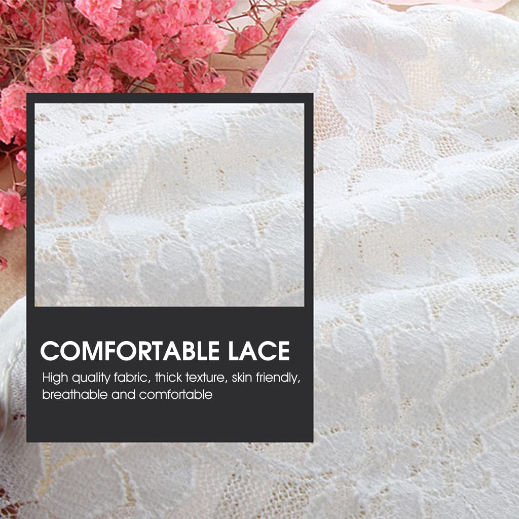 PALAY Fake Collar White Detachable Fake Shirt Collar Floral Lace Blouse Half Shirts for Women Girls Elegant Collar Shirt False Collar for Dress Tops
