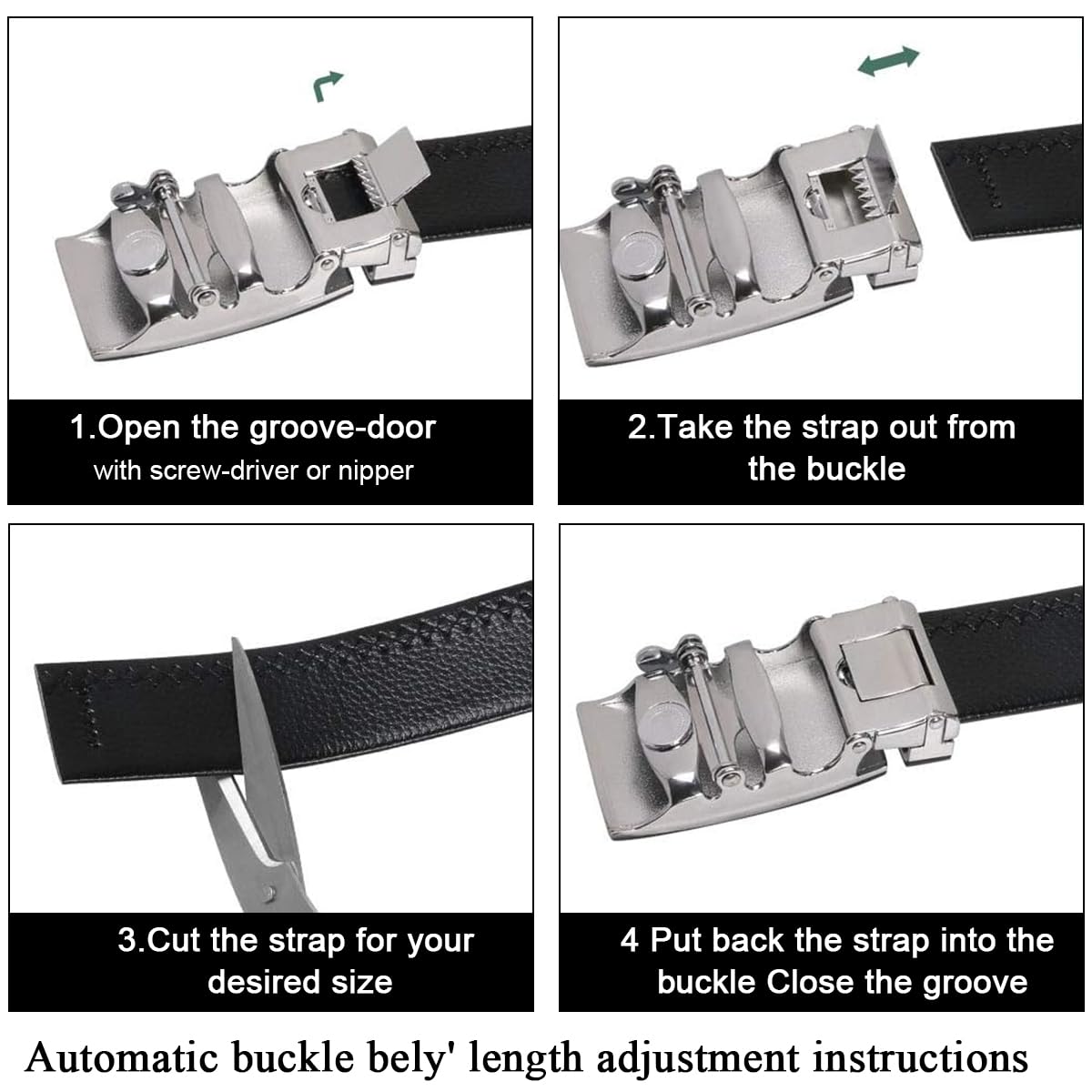 GUSTAVE Wallets for Men, Black Wallet for Men & Leather Belt for Men Gift Box Set, Includes Wallet and Belt Combo for Men, Pen, Cufflinks & Keyring - Father's Day Gift