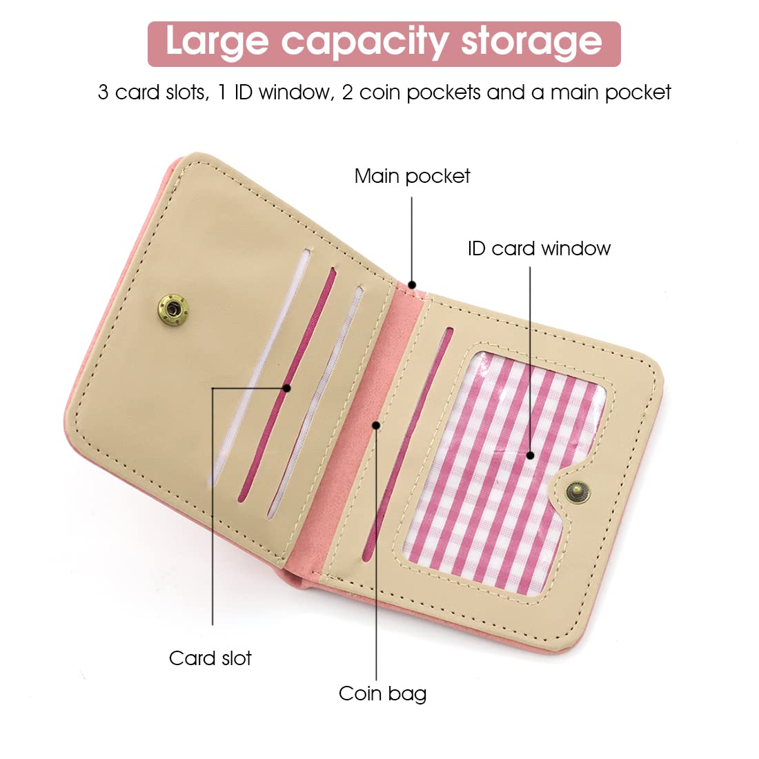 SANNIDHI Pink Corduroy Boy's Wallet ()
