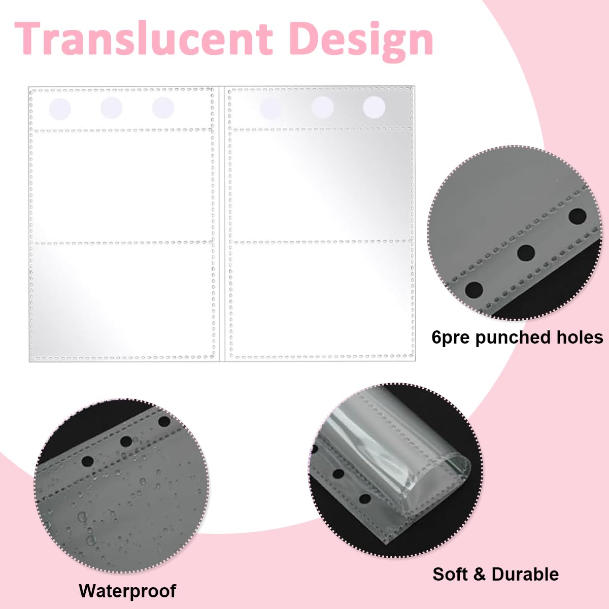 HASTHIP Money Saving Planner A5 Budget Binder 100 Days Money Saving Plan Binder with 100 Cash Envelopes Money Saving Budget Binder for Planning and Saving, Pink