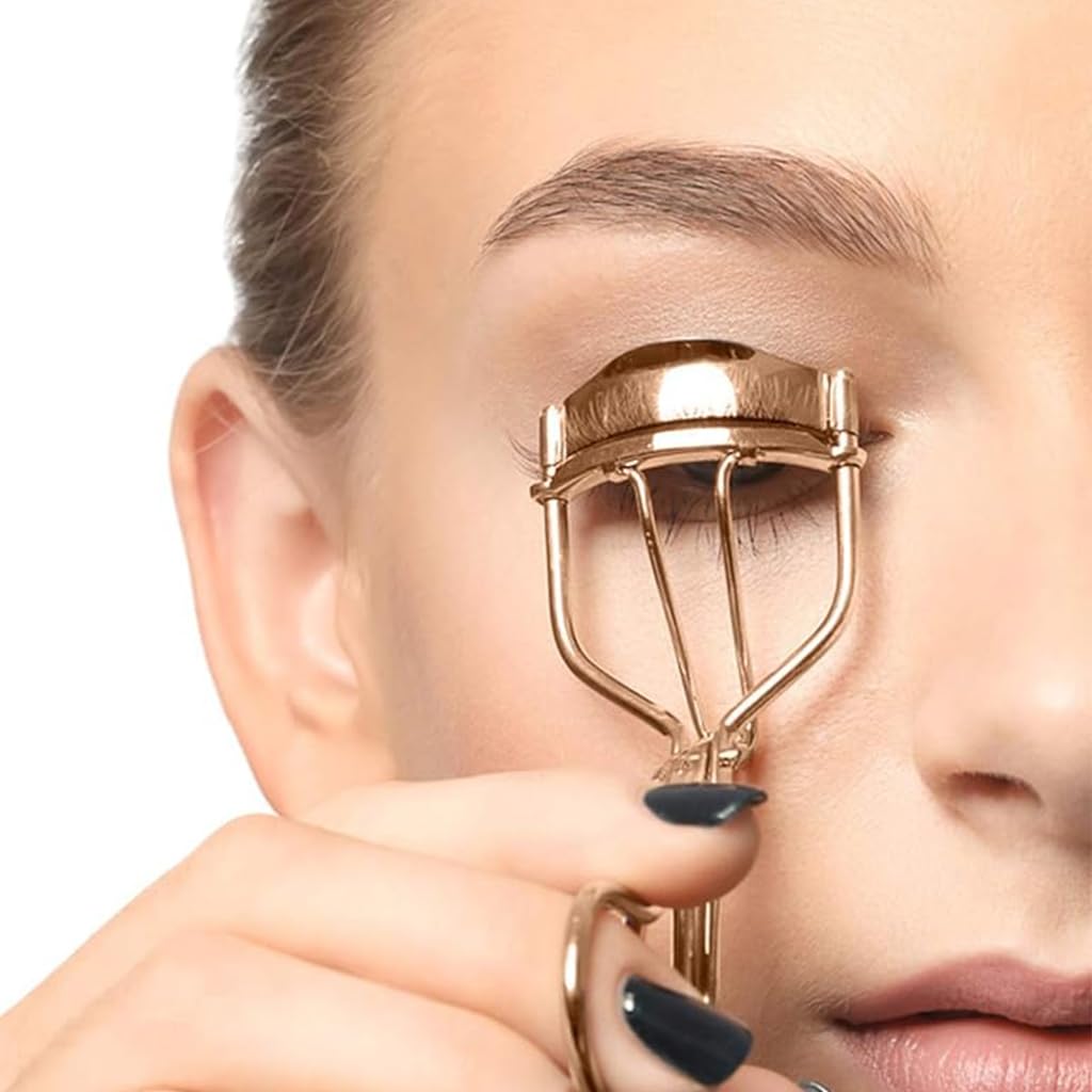 MAYCREATE Eyelash Curler for Women Lash Curler Kit, Includes Metal Eyelashes Curler, Folding Separator Comb & 6 Replacement Rubber Refill Pads Combo Kit