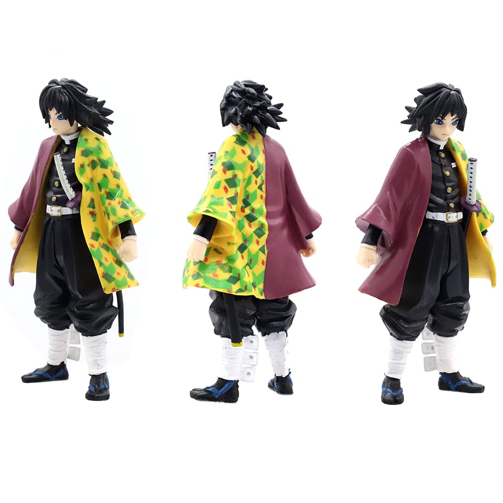 PATPAT Demon Slayer Action Figures Tomioka Giyuu Anime Figure Anime Action Figures for Kids Collectible Showpiece Perfect for Gifting,Showpiece, Home Decor (14 cm)
