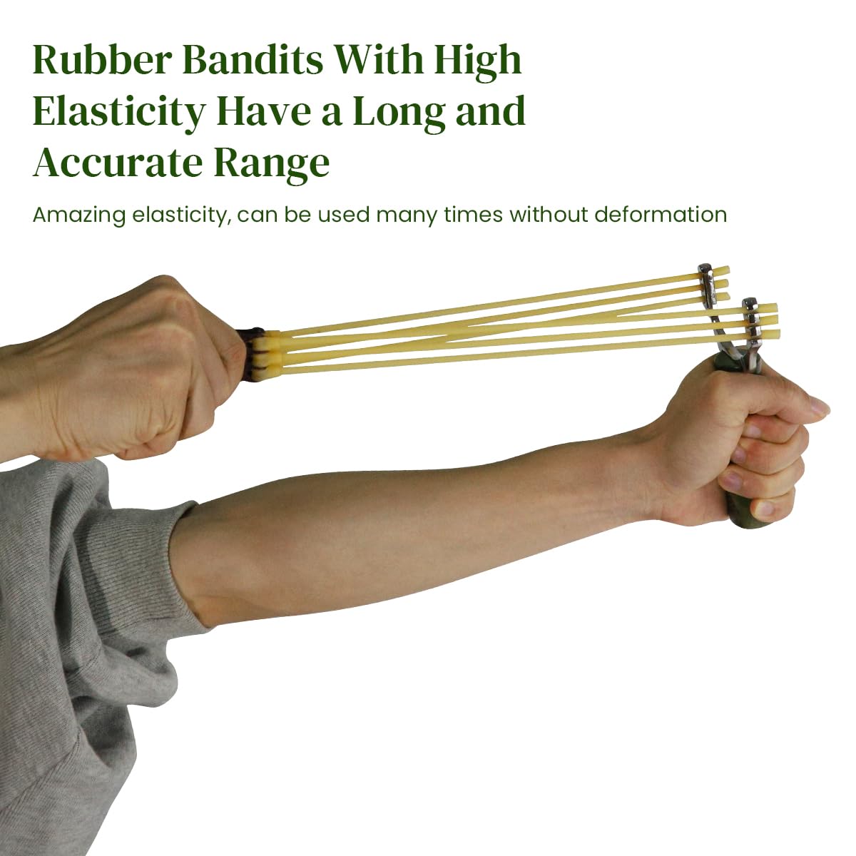 Proberos Slingshot with 3pcs Gulel Rubber Band