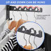 HASTHIP Wall Mounted Cloth Hanger with Folding Arm, Foldable 90°, Metal Aluminum Hangers for Clothes, Space Savers Folding Clothes Rack Hanger, Drying Rack for Bedroom, Bathroom, Balcony (Black) HASTHIP Wall Mounted Cloth Hanger with Folding Arm, Foldable 90°, Metal Aluminum Hangers for Clothes, Space Savers Folding Clothes Rack Hanger, Drying Rack for Bedroom, Bathroom, Balcony (Black)