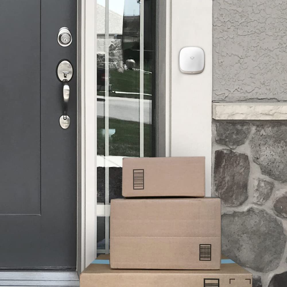 Supvox Door Bell for Home Electrical Self-Powered Battery Free Wireless Door Bell Waterproof IP44 Ding Dong Bell with Catching Eye 7 Colors Flash Light Smart Door Bells 38 Ringtones 5 Level Volume