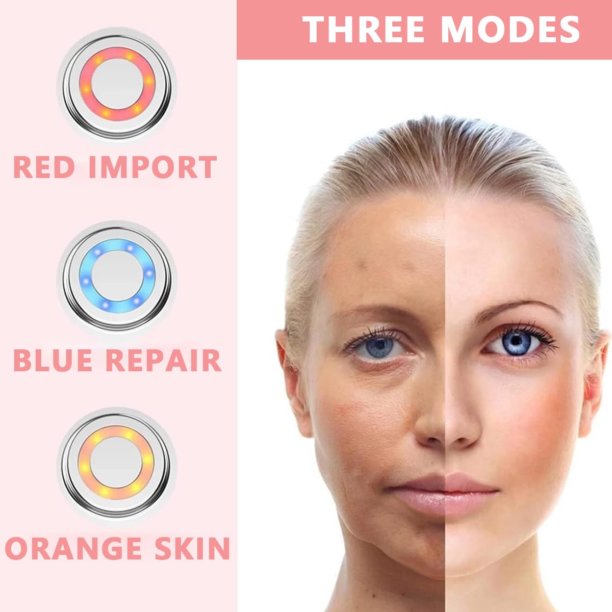 HANNEA Facial Massager for Women, Electric Facial Massage, Face Cleaning Machine Deep Pores Cleanser for Skin Care EMS Micro-current Anti Wrinkles With 5 Modes