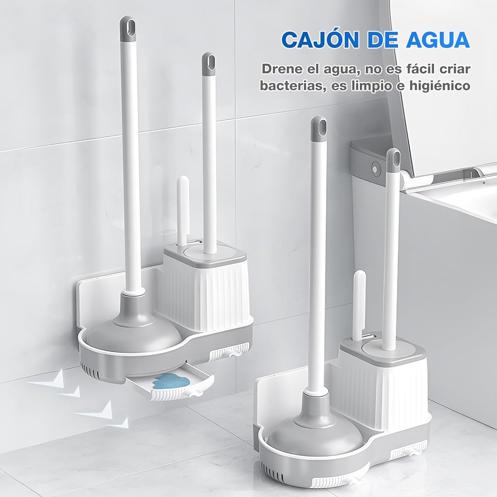 HASTHIP® 3 in1Bathroom Toilet Brush and Toilet Brush Set
