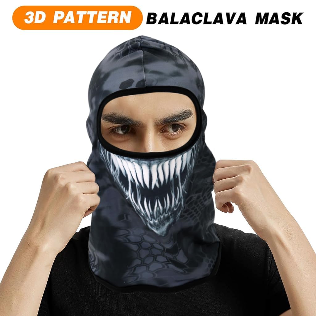 PALAY 3D Balaclava Ski Mask Cool Skull Animal Full Face Mask Cycling/Motorcycle/Halloween