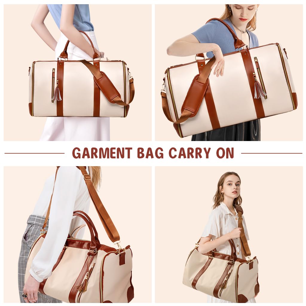 PALAY Garment Bag for Travel, Carry On Garment Bag,3 in 1 Hanging Suitcase Suit Weekender Travel Bag Jenni Bag