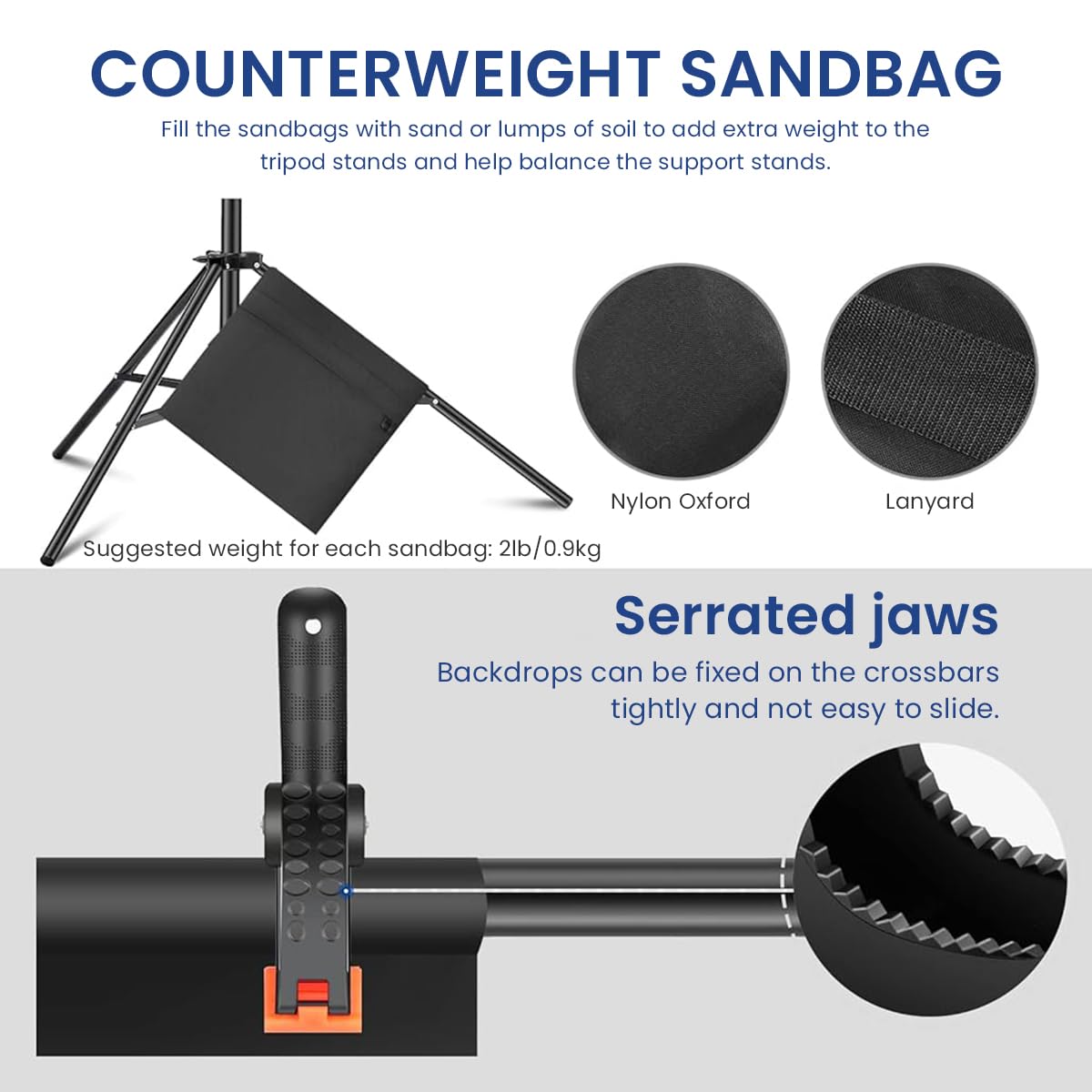 ZORBES Photo Studio Backdrop Support System