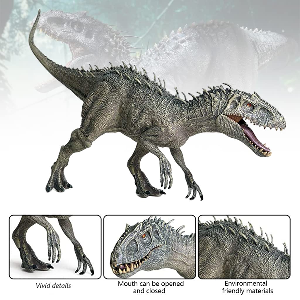 PATPAT Dinosaur Toys for Kids Big Size, Tyrannosaurus Rex Toy with Adjustable Mouth, Dinosaur Action Figures for 4 + Years Boys Gifts for Kids on Birthday (33x20x5.5cm,Tyrannosaurus rex)