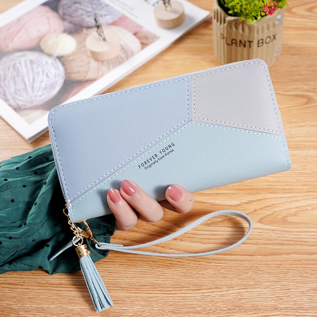 SANNIDHI Leather Women wallet(blue)