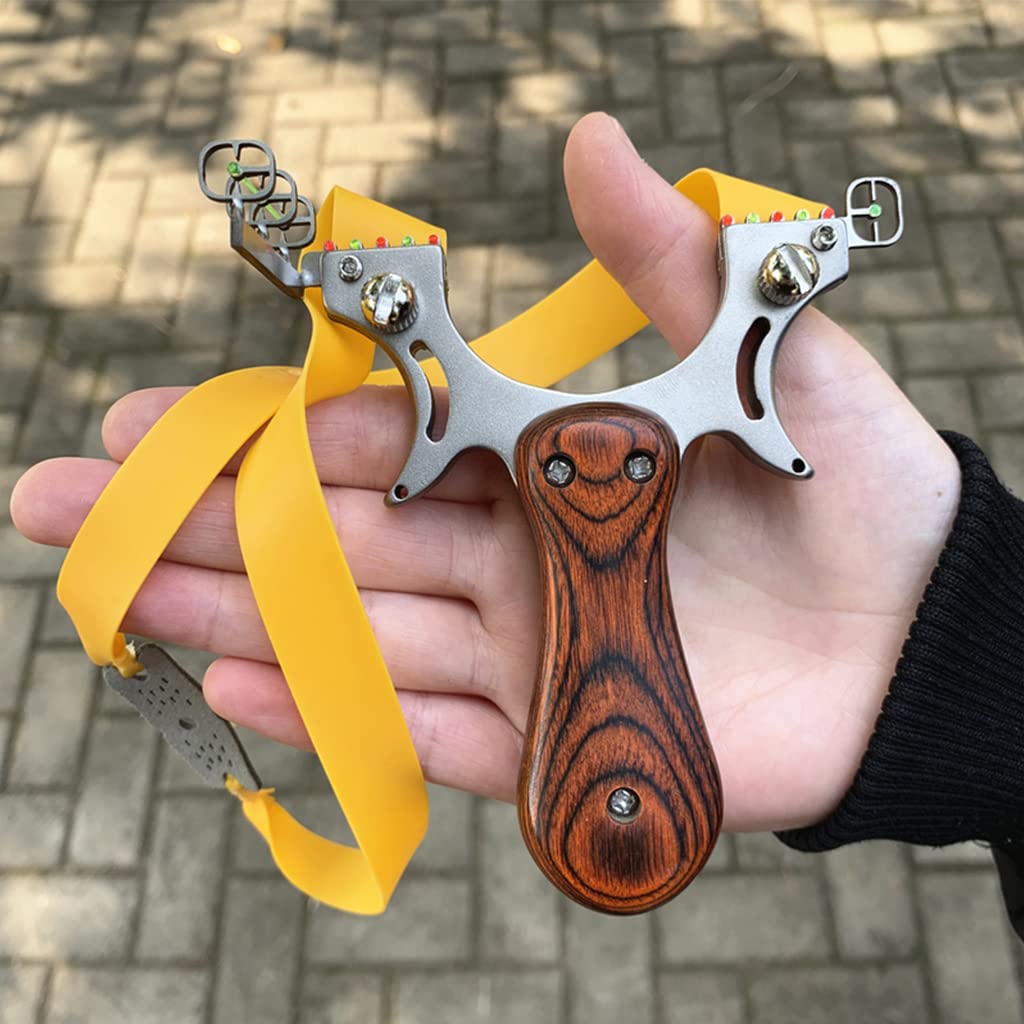 Proberos Slingshots Kit with 1.2mm Extra Thick Flat Bands, High Catapult for Adults Beginner Youth for Outdoor Games, Outdoor Toys