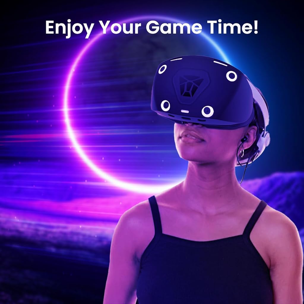 ZORBES VR Protector Covers for Playstation VR2 Silicone Cover Set with Headset Protector, Silicone Eye Frame Cover, Lens Cover Silicone, Thumb Grip Covers, Silicone Protector Covers for PS VR2