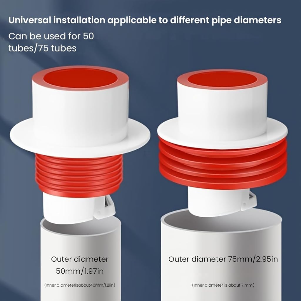 Serplex 2Pcs Sink Drain Pipe Kit Anti-Odor Bathroom Sink Drain Pipe Sink Drain Kit Kitchen Sink Drain Pipe Tube Replacement for 32mm Caliber