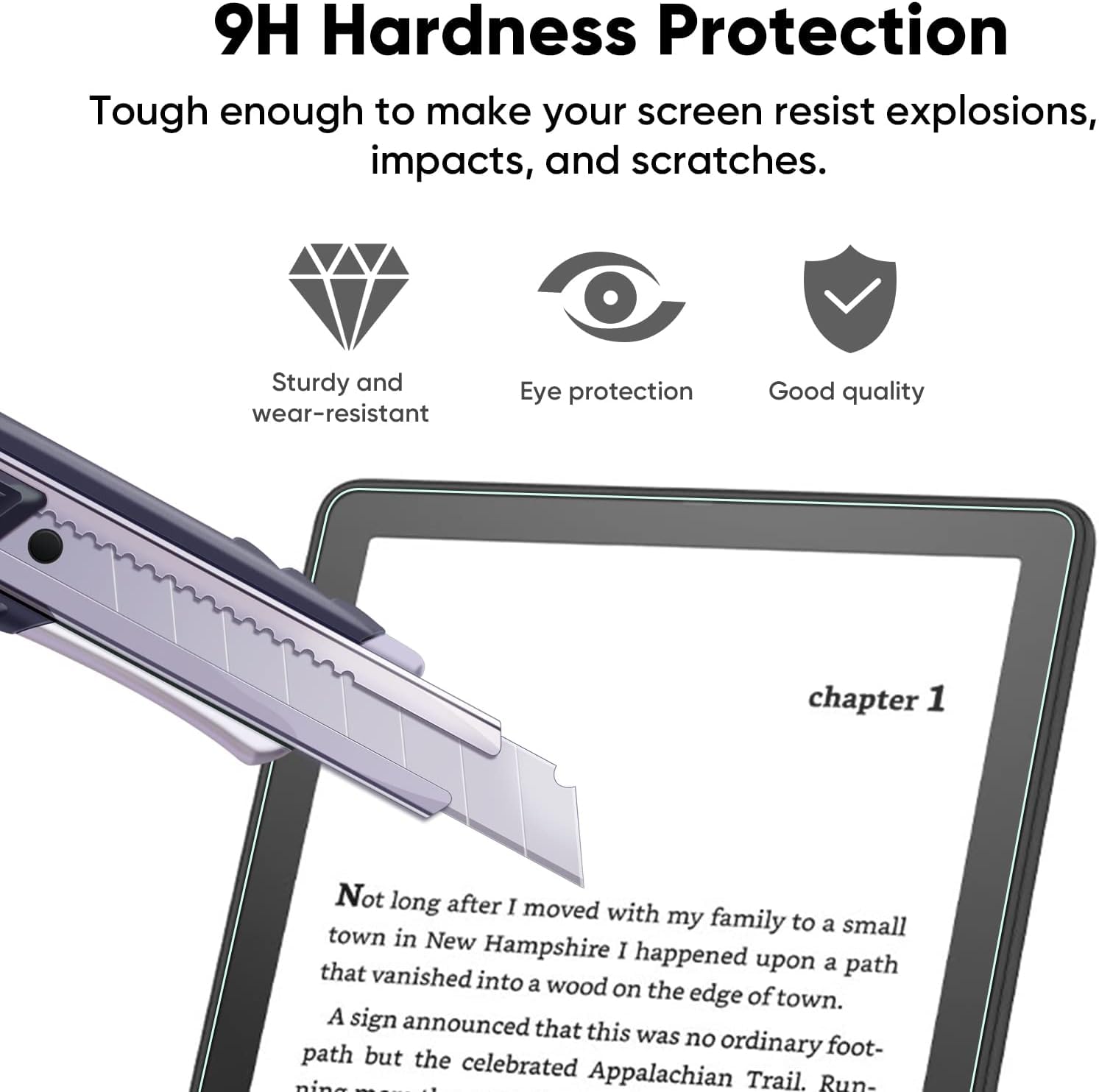 ZORBES 2 Pack Screen Protector for Kindle Paperwhite 11th Generation 2021 or Kindle Paperwhite Signature Edition 6.8 inch, 9H Hardness Tempered Glass Screen Guard, HD Anti-glare Screen Protector